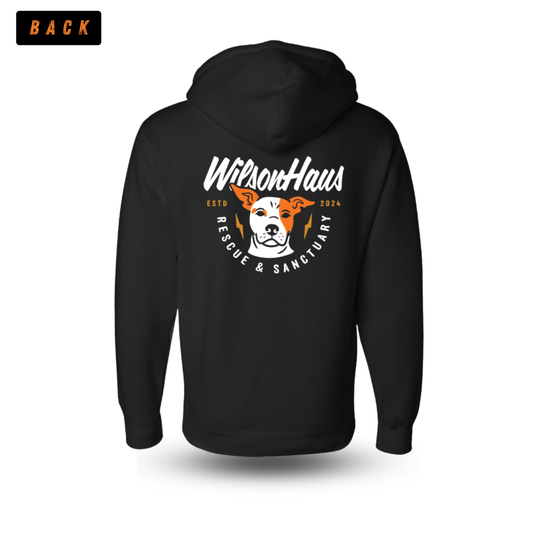WilsonHaus Rescue Hoodie Rescue Logo